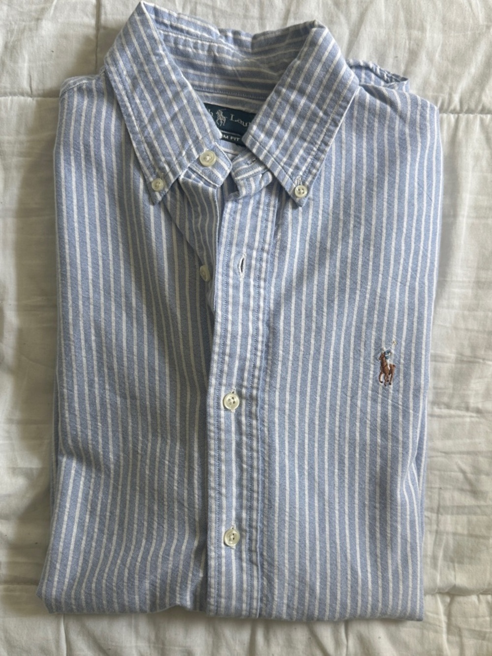 Ralph Lauren Custom Fit Cotton Button-Down Shirt